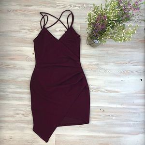 Maroon Windsor Cocktail Dress